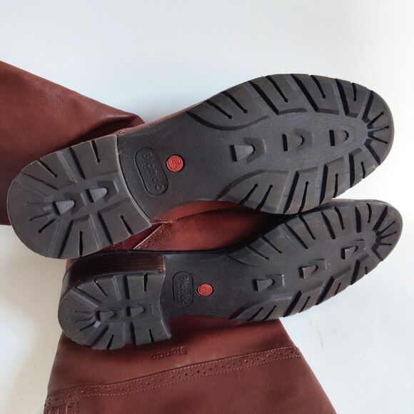 Blondo Size 9 M Leather Knee High Tall Riding Boots Brown Canada Waterproof Warm - Picture 10 of 15